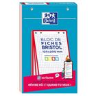 Blok bristolkaarten Oxford 125 x 200, 30 geperforeerde kaarten Q5/5 - Oxford